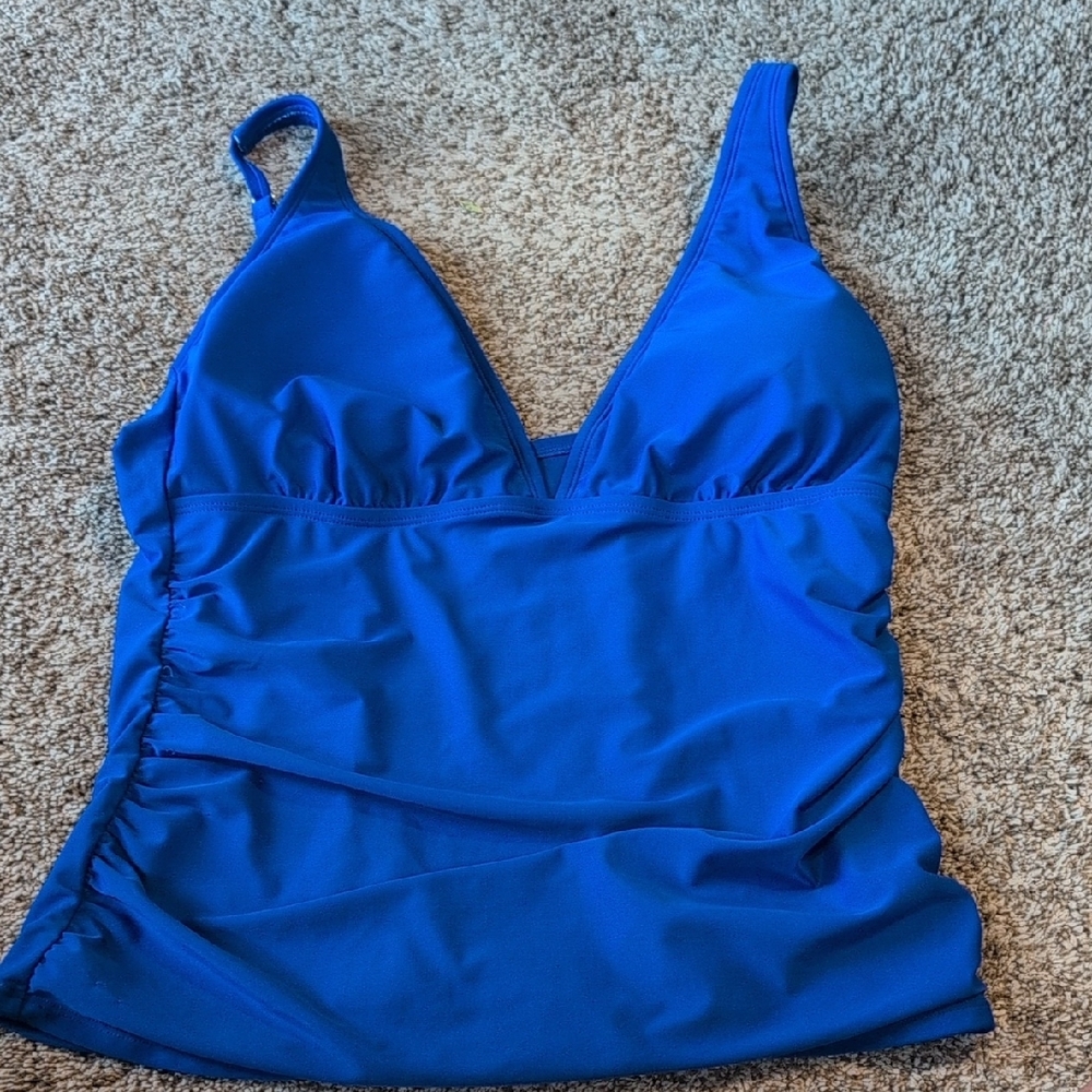 Vibrant Blue Tankini with Racerback